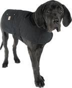 Carhartt Firm Duck Insulated Dog Chore Coat, Durable Weather Resistant Coat for Cold and Windy Conditions, Contains PFAS (Black), Small