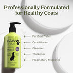 PAWFUME Dog Shedding Shampoo and Conditioner, Royal Lavender, 1-Pack – Nourish & Detangle for Silky Soft Coat – Probiotic, Deep-Cleaning, pH-Balanced – Salon-Quality Shedding Shampoo for Dogs