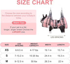 BEAUTYZOO Dog Grooming Hammock for Small Dogs Cat- Dog Sling for Nail Trimming/Clipping- Dog Hanging Harness Holder with Thick Fabric Neck Support & Strap Restraint Claw Care, Pink XS
