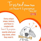 Nylabone Real Wood Stick Toy Strong Chew Toy for Dogs, Rubber Dog Toys for Moderate & Aggressive Chewers, Bacon Flavor, X-Large - 50+ lbs, 1 Count