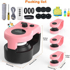 Interactive Cat Toy for Indoor - Automatic Cat Treadmill with Remote Control, 3 Speeds, Quiet Motor & Durable Design | Indoor Chase Hunting Feather Toys for Fitness, Playtime & Energy Release (Pink)
