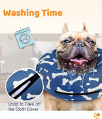 Supet Inflatable Dog Cone Collar Alternative After Surgery, Dog Neck Donut Collar Recovery E Collar, Soft Pet Cone for Small Medium Large Dogs