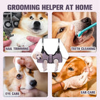 PAWCHIE Dog Grooming Hammock Harness for Dogs & Cats with Pet Nail Clipper Trimmer- Breathable Cat Hanger Sling for Trimming Clipping Nails-Dog Hammock Restraint Bag for Small Medium Large Dog, Pink M