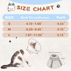 Supet Soft Air Mesh Cat Recovery Cone - Adjustable, Breathable Neck Cone Alternative for Small Kittens, Lightweight, Anti-Scratch