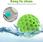 HIPPIH Indestructible Squeaky Dog Toys, Interactive Dog Balls 2 Pack, Dog Chew Toys for Aggressive Chewers, Natural Rubber Puppy Toys for Large/Medium Dogs, Tough Puppy Teething Toys, Relieve Anxiety