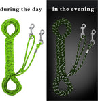 Reflective Cat Leash -15FT Cat Cable Out Escape Proof Walking Leads Yard Long Durable Safe Leash Traning Play Outdoor for Puppies/Kittens/Small Animals(Green)