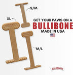 Bullibone Nylon Dog Chew Toy Nylon Bone - Improves Dental Hygiene, Easy to Grip Bottom, and Permeated with Flavor (Beef, Small - Single)
