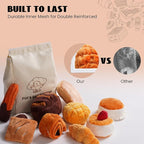 Nocciola 10 Pack Bread Dog Toys with a Bag,Crinkle Dog Squeaky Toys,Puppy Toys to Keep Them Busy,Small Dog Toys for Boredom,Durable Stuffed Plush Dog Toys for Small Medium Dogs,Dog Accessrioes Girl