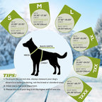 EMUST Dog Jacket Winter, Cozy Windproof Dog Jacket for Cold Weather, Solid Color Pet Vests for Winter for Medium Dogs, Green, M