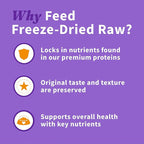 Halo Freeze Dried Raw Dog Food Topper, Beef And Salmon Recipe, For Skin & Coat Support, Real Meat Topper, Omega 3 Fatty Acids, 1lb Bag