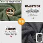 BEAUTYZOO Dog Fleece Vest Sweater Winter Jacket for Small and Medium Dogs with D-Ring Leash Cold Weather Coat Hoodie for XS S M Dogs Boy or Girls