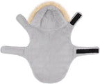 HDE Dog Puffer Jacket Fleece Lined Warm Dog Parka Winter Coat with Harness Hole Pastel Rainbow - M
