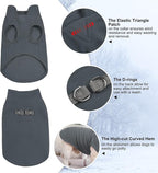 BEAUTYZOO Dog Fleece Vest Sweater Winter Jacket for Small and Medium Large Dogs with D-Ring Leash Cold Weather Coat Hoodie for XS S M Dogs Boy or Girls, Grey XL