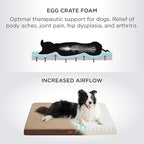 Bedsure Dog Bed for Small Dogs - Comfy Flat Puppy Beds with Removable Washable Cover, Orthopedic Egg Crate Foam Pet Mat, Suitable for Pet Up to 15 lbs