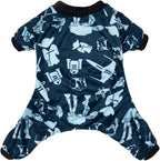 CuteBone Small Dogs Outfit Soft Puppy Onesies Pjs Dog Pajamas Pet Coat Cat Apparel Comfy Doggie Jumpsuit Bodysuit for All Seasons P47M