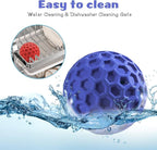 HIPPIH Indestructible Squeaky Dog Toys, Interactive Dog Balls 2 Pack, Chew Toys for Aggressive Chewers, Natural Rubber Puppy Toy for Large/Medium Dogs, Tough Puppy Teething Toy, Relieve Anxiety