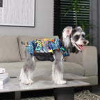 GMF Winter Dog Coat - Waterproof Windproof Reversible Jacket - Thick Adjustable Dog Cold Weather Coats - Soft Winter Coat with Leash Hole - Small to Large Sizes