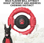 Tough Dog Toys for Aggressive Chewers Large Breed, Indestructible Nylon Rubber Squeaky Chew Toy for Big Dogs, Heavy Duty Super Chewer for Pitbull