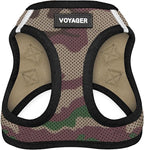 Best Pet Supplies Voyager Step-in Air Harness - All Weather Mesh, Reflective, No Pull Harness for Dogs, Cats - Secure with Hook & Loop Fastener, Buckle, Double D-Rings - Army/Black Trim, XXS