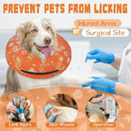 Inflatable Dog Cone Collar for After Surgery, Dog Donut Collar After Surgery, Soft Pet Cone for Small Medium Large Dogs to Stop Licking