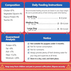 Dog Treats Chicken Jerky Rings High Protein Taurine-Rich Perfect for Chewing Training Rewarding Small, Medium, and Large Dogs,14.11 Oz