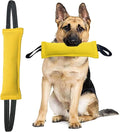 Clysrou Dog Tug Toy Tough Jute Bite Pillow Lasting Training Equipment Puppy to Large Dogs Interactive