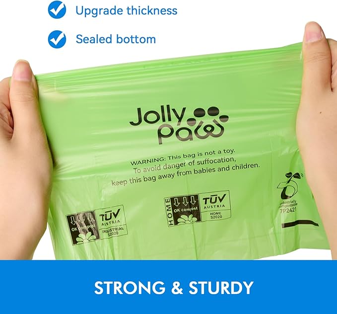Dog Poop Bags with 1 Count Holder Scented, Leak Proof, Extra Thick and Large Poop Bags for Dogs, 720 Pieces (36 Rolls) 9" x 13" Plant Based for Pet Use