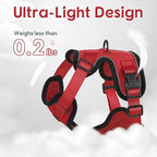 Dooradar Cat Harness and Leash Set, Escape Proof Safe Adjustable Kitten Vest Harnesses for Walking, Easy Control Soft Breathable Mesh Jacket with Reflective Strips for Cats, Red, S
