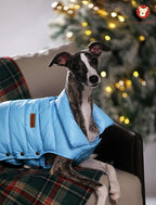 SPACE LION Dog Puffer Jacket, Down Winter Coat, Durable Outdoor Coat for Cold and Windy Conditions, Waterproof, Lightweight Jacket, Adjustable Fit for Small, Medium, Large Dogs(Blue,14/L)
