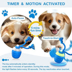 Interactive Dog Toys, [2025 Newly Upgraded] Interactive Dog Ball for Small Dogs, Automatic Moving Dogs Toy Wicked Ball for Boredom & Training, Play Music, USB Rechargeable(Blue)