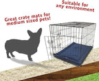 Majestic Pet Orthopedic Memory Foam Dog Crate Mat - Plush Pet Bed Pad for Crates & Kennels | USA Crafted | 36"x23" Villa Navy