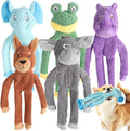 Act boldly 5 Pack Dog Squeak Toys, Durable Plush Chew Toys for Small, Medium & Large Dogs for Teething & Interactive Play