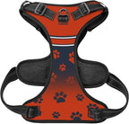 Custom Chicago Dog Harness with Reflective Stripes Personalized Name and Number Dog Vest Harness with Pet Traction Rope for Small Medium Large Dog