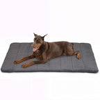 Dog Crate Pad for XX Large Dogs - 47x29 Orthopedic Dog Bed with Memory Foam, Washable Water-Resistant Soft Pet Mat with Non-Slip Bottom, Grey