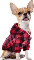 SlowTon Dog Hoodie Tie Dye - Warm Dog Sweater Hoodies with Pocket, Fall Winter Dogs Coat Jacket Pet Outfit Puppy Hooded Sweatshirt Clothes for Small Medium Large Dogs Boy Girl (Red, S)