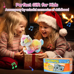 Smalody Interactive Electronic Plush Toy - Animated Sound Control Electronic Pet Robot Cat Kitten Toys Gifts for Boys & Girls Kids Birthday Christmas(LED Eyes) (Colorful)