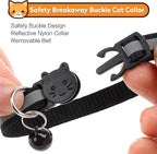 Airtag Cat Collar with Bell, Reflective Nylon Kitten Collar with Apple Air Tag Holder and Breakaway Safety Buckle for Puppy Girl Boy Cats, 3/8" in Width and Lightweight, Red