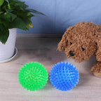 Orgrimmar 6 PCS Pet Squeaky Chewing Balls Dog Soft Stab Cleaning Teeth Toys Balls with High Bounce for Small Medium Large Pet Dog Cat Toys(Small,2.55in)