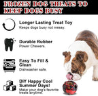 Yipetor Dog Toy, Frozen Dog Treats to Keep Dogs Busy, Interactive Treat Dispensing Dog Toy Puzzle, Interactive Chew Toys for Puppy Small Medium Dog, Power Chewer, Durable Rubber-Easy to Clean(Small)