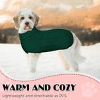 Dog Sweaters for Small Medium Large Dogs Girl, Soft Warm Turtleneck Pup Dogs Shirt, Double Knitting Collar for Outdoor Playing, Warm Dog Clothes