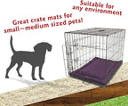 Majestic Pet Orthopedic Memory Foam Dog Crate Mat - Plush Pet Bed Pad for Crates & Kennels | USA Crafted | 30"x21" Villa Aubergine