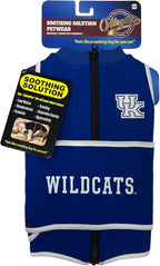 NCAA Kentucky Wildcats Dog Anxiety Shirt Calming Soothing Vest for Dogs Cats with Anxiety, Fears, Fireworks, Loud Noises, Dark, Lonely Keeps Dogs Calm & Feeling Safe, Relaxing Jacket, Small