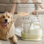 Dog Grooming Kit with Dog Grooming Vacuum, 7-in-1 Pet Vacuum for Pet Hair,Hair Dryer with 3 Temperature Settings, 2.5L Dustbin for Shedding & Cleaning(M1 Pro- Cream)