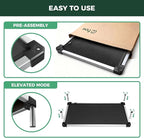 FXW TitanNest Chew-Proof Elevated Dog Bed, Raised Cot for Indoor/Outdoor/Camping Use, Durable & Waterproof Cooling Pet Bed for Large Dogs, 50.0" L x 31.0" W x 7.3" H, Black
