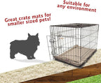 Majestic Pet Orthopedic Memory Foam Dog Crate Mat - Plush Pet Bed Pad for Crates & Kennels | USA Crafted | 24"x18" Villa Pearl