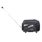 dbest products Smart Cart Pet Carrier with Wheels, Airline Approved Dog and Cat Carrier with Telescoping Handle, 21x12x12in, 24 lb Capacity, Black