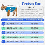 MIGOHI Dog Anxiety Relief Coat,Comfort Anxiety Vest for Dogs,Adjustable Dog Anxiety Calming Wrap for Fireworks,Thunderstorm,Travel,Separation,Anxiety Jacket for Small Dogs,S,Blue