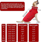 Doglay Dog Winter Coat, Waterproof Dog Jacket with Pocket, Reflective Turtleneck Pet Winter Jackets, Warm Puppy Snow Jacket for Small Medium Large Dogs