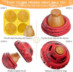 Dog Toys to Keep Them Busy,Frozen Treat Dog Enrichment Toys,Slow Food Training to Relieve Boredom and Stimulating,Dog Puzzle Treat Food Dispensing Ball Toy for Small Medium Large Dogs