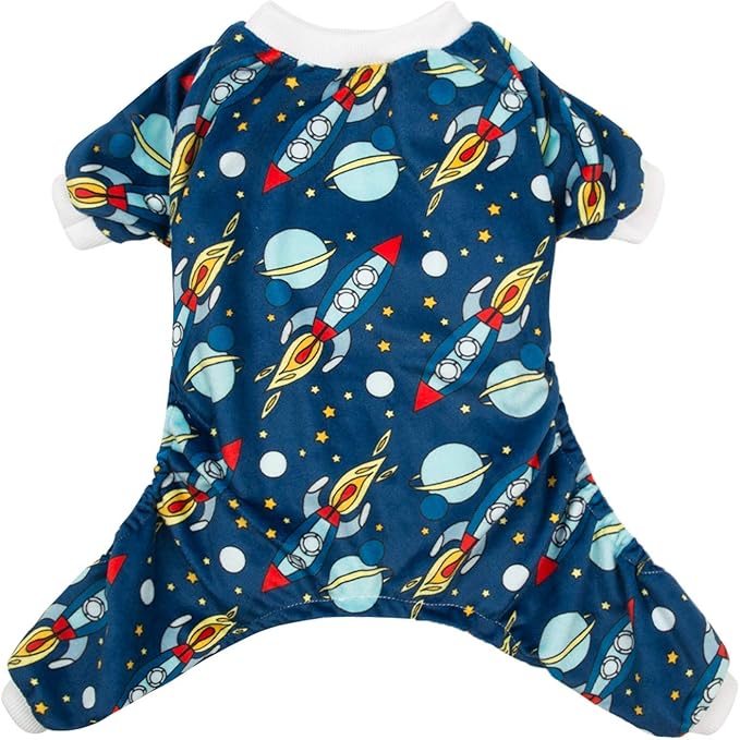 CuteBone Small Dogs Outfit Soft Puppy Onesies Pjs Dog Pajamas Pet Coat Cat Apparel Comfy Doggie Jumpsuit Bodysuit for All Seasons P16XS